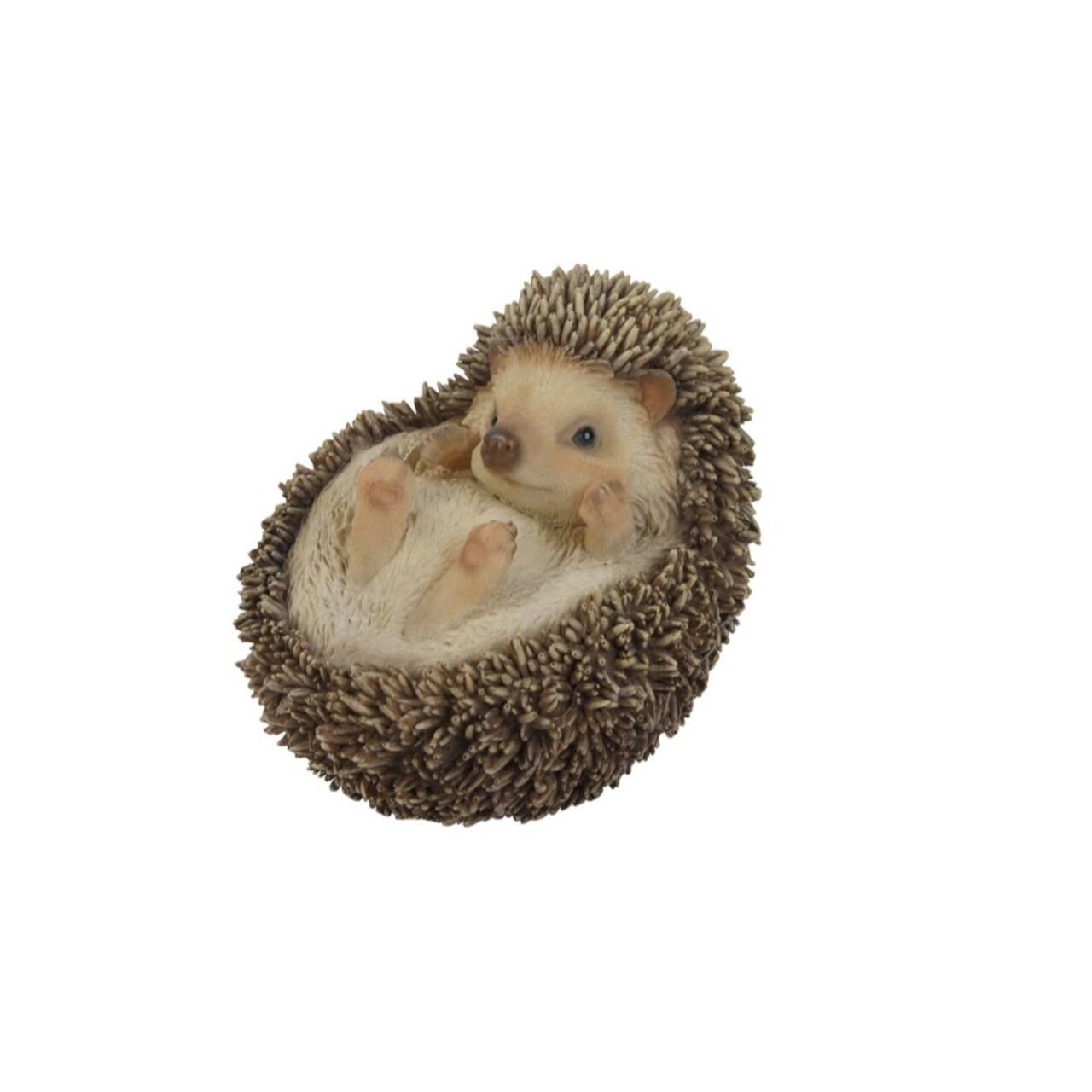 Hi-Line Gifts 5" Hedgehog on Its Back Outdoor Garden Statue